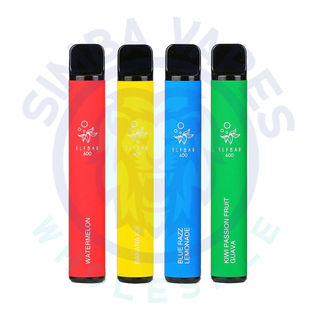 Elf bar 600 Puffs Disposable Vape (pudełko 10 szt)