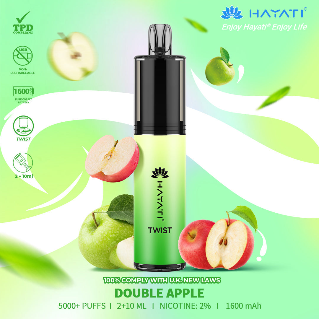 Hayati Twist 5000 Puffs Box of 5 Disposable Vape