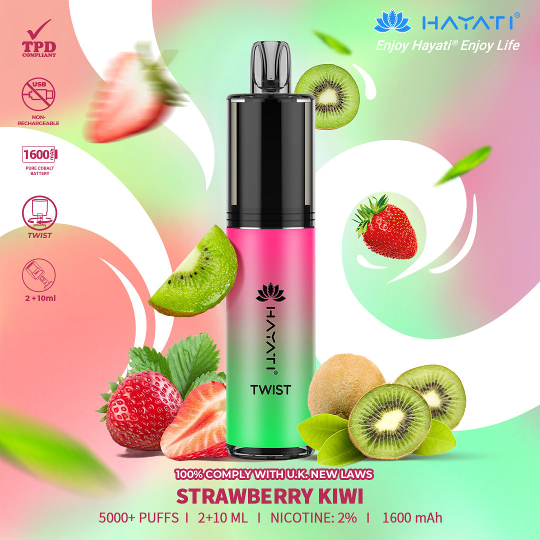 Hayati Twist 5000 Puffs Box of 5 Disposable Vape