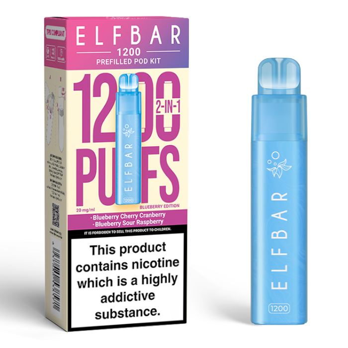 ELF BAR 1200 2 in 1 Prefilled Pod Kit (Box of 5)