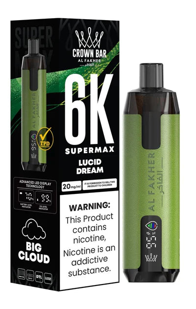 Al Fakher Supermax 6000 Puffs Disposable Vape (Box of 10)