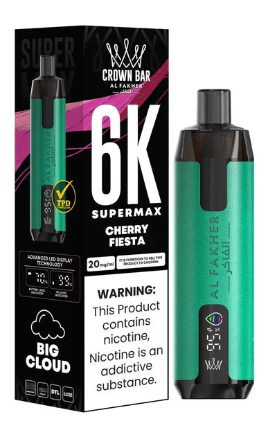 Al Fakher Supermax 6000 Puffs Disposable Vape (Box of 10)