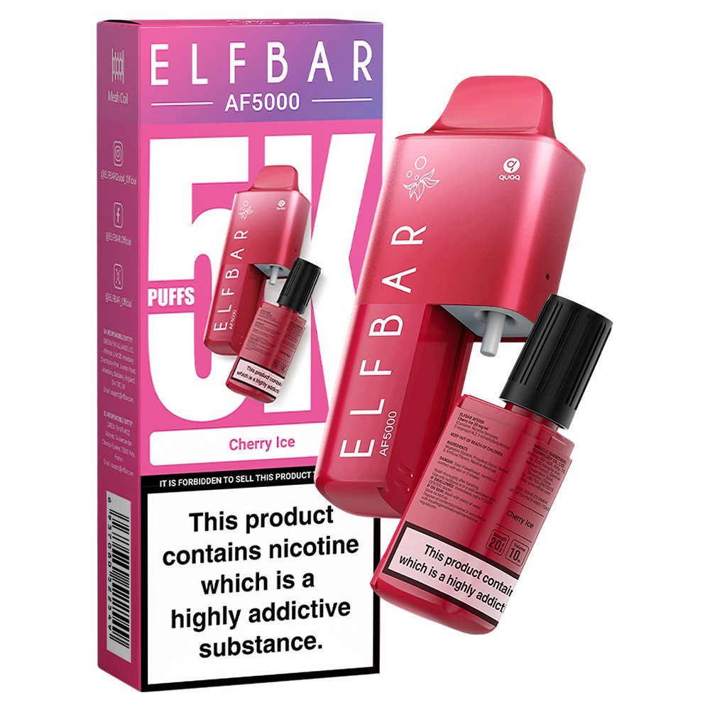 Elfbar AF5000 Puffs Disposable Vape Device - Box of 10 - #Simbavapeswholesale#