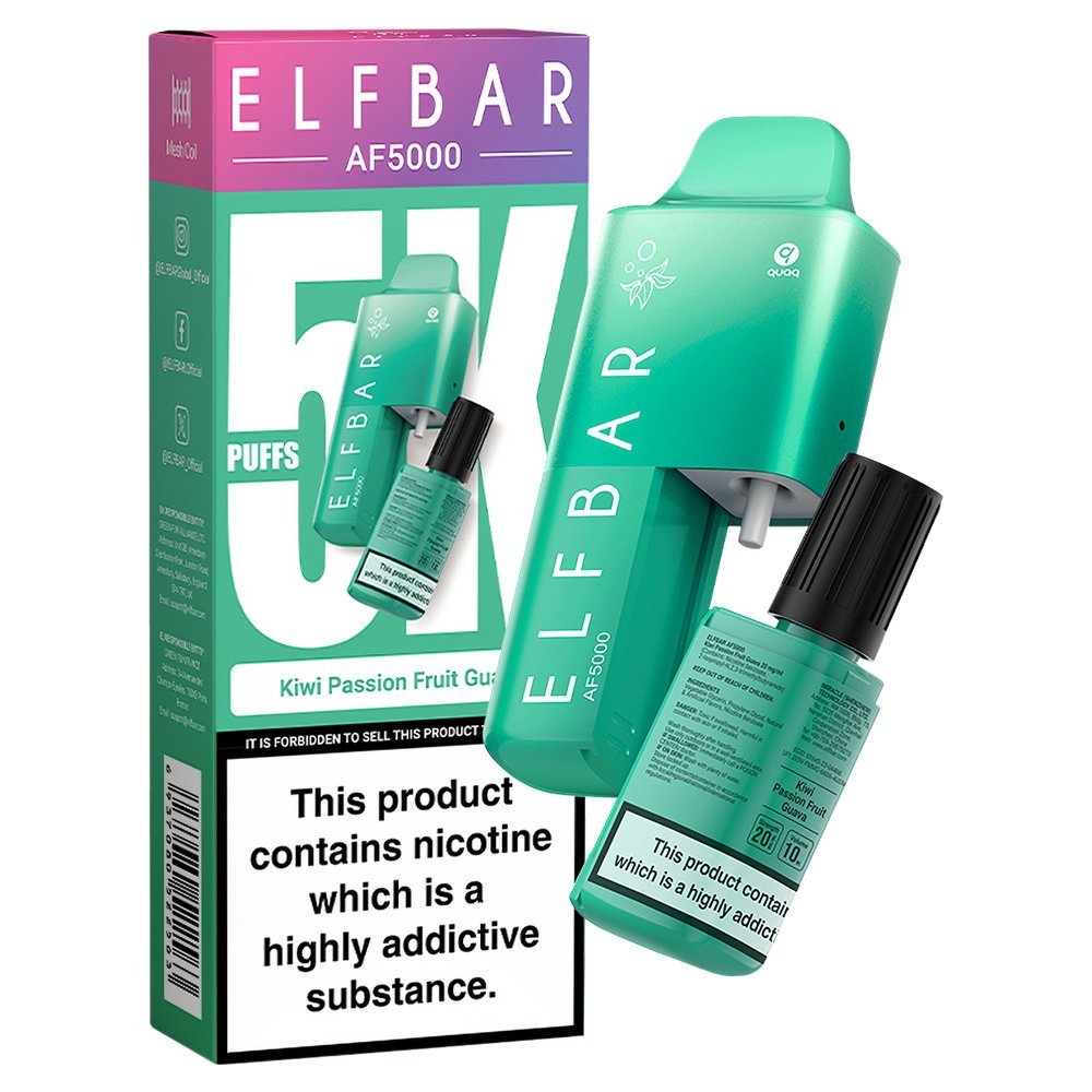 Elfbar AF5000 Puffs Disposable Vape Device - Box of 10 - #Simbavapeswholesale#