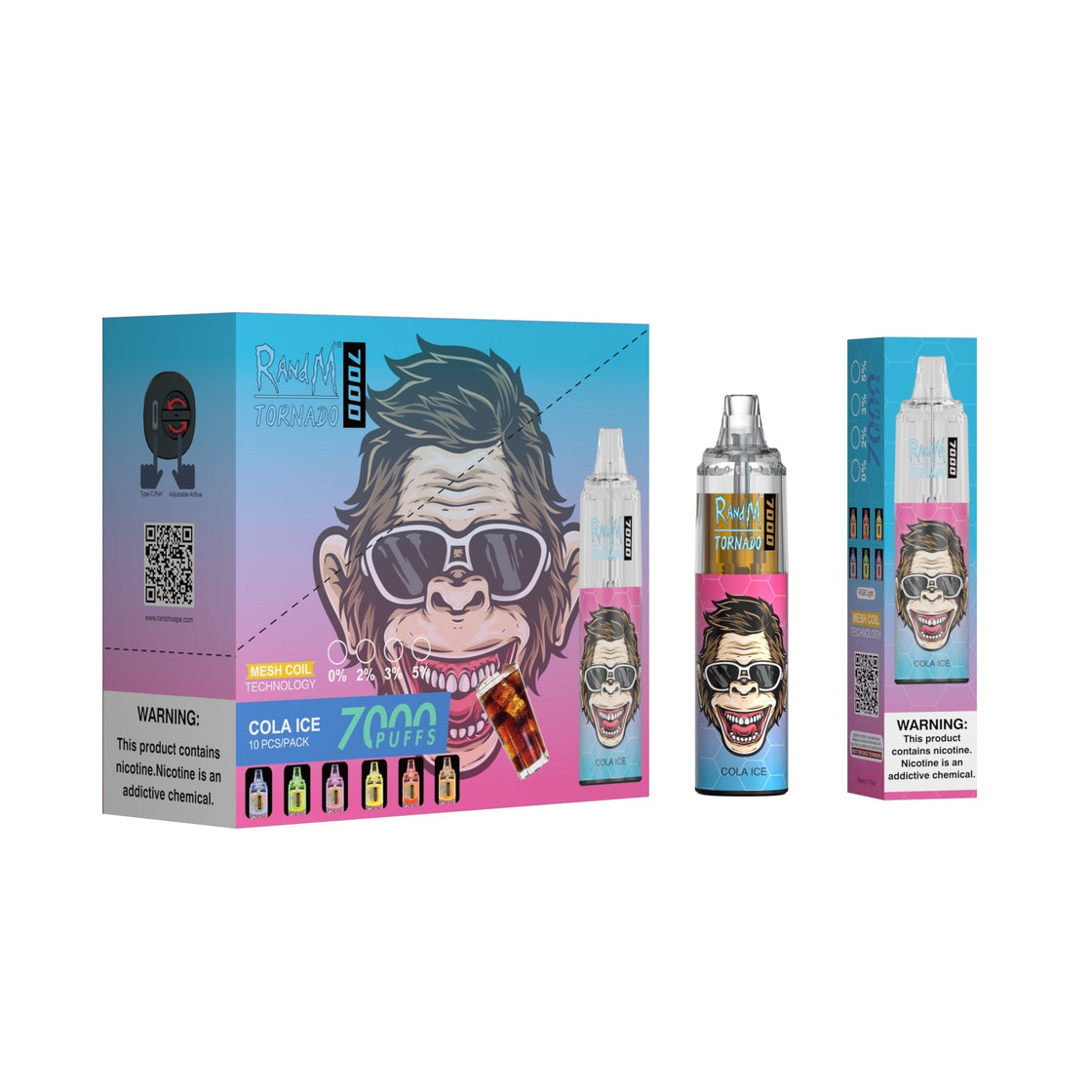 RAndM Tornado 7000 Puffs Disposable Vape (pudełko 10 szt)