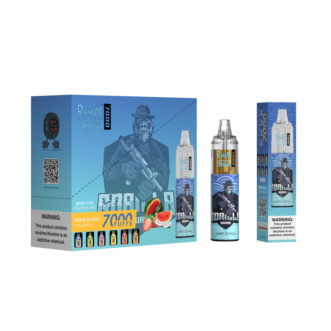 RAndM Tornado 7000 Puffs Disposable Vape (pudełko 10 szt)