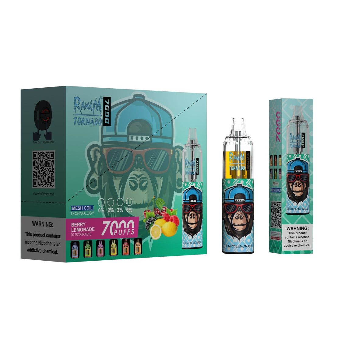 RAndM Tornado 7000 Puffs Disposable Vape (pudełko 10 szt)