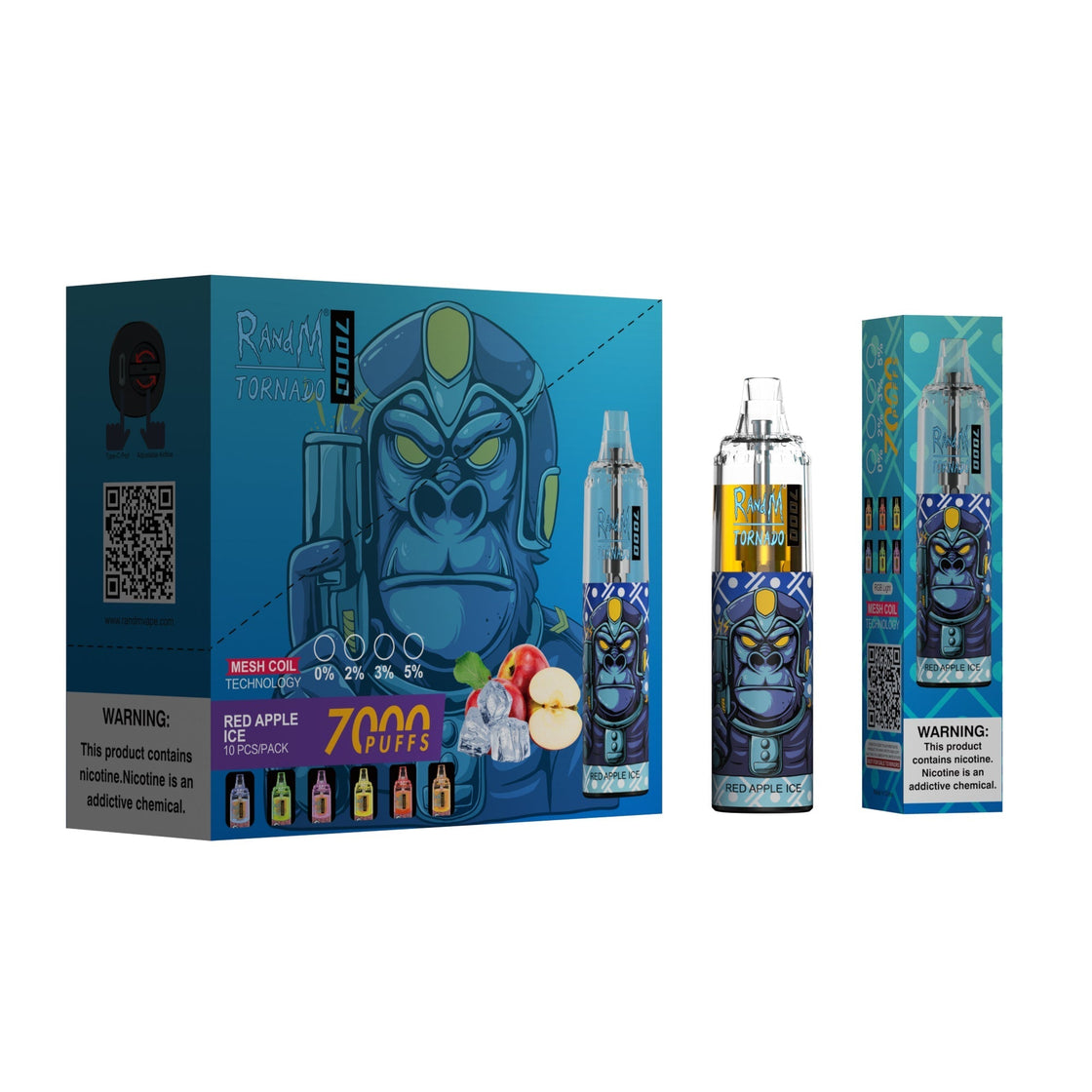 RAndM Tornado 7000 Puffs Disposable Vape (pudełko 10 szt)