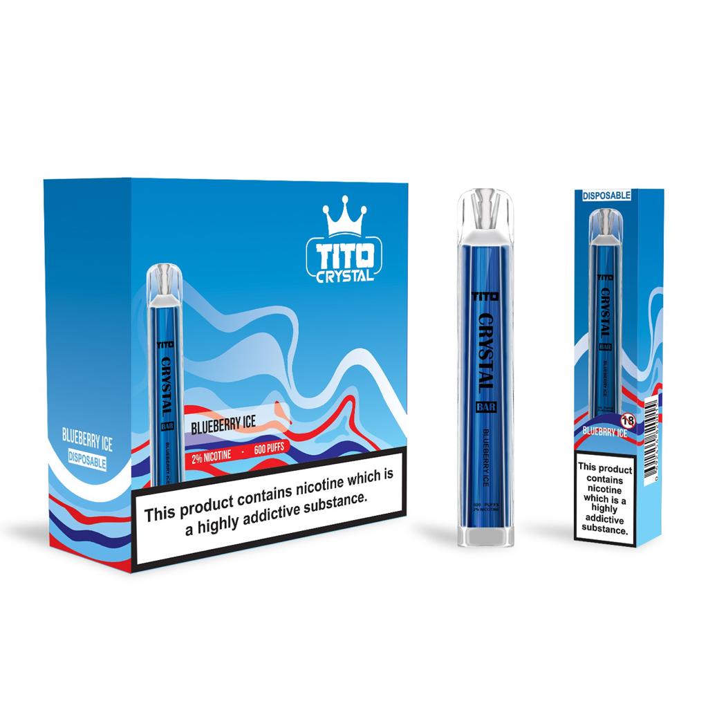 Tito Crystal Bar Vape Pen 600 Puffs (Pudełko 10 szt)