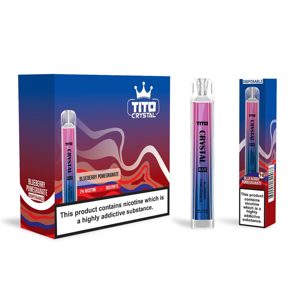 Tito Crystal Bar Vape Pen 600 Puffs (Pudełko 10 szt)