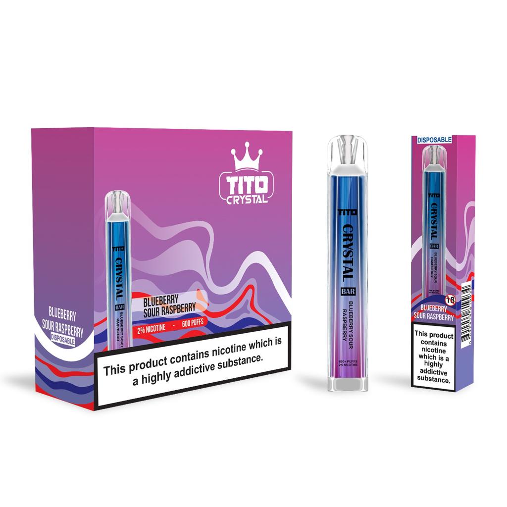 Tito Crystal Bar Vape Pen 600 Puffs (Pudełko 10 szt)