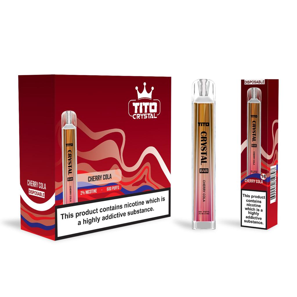 Tito Crystal Bar Vape Pen 600 Puffs (Pudełko 10 szt)