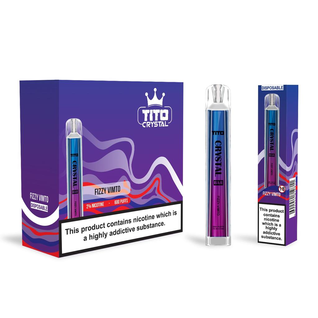 Tito Crystal Bar Vape Pen 600 Puffs (Pudełko 10 szt)