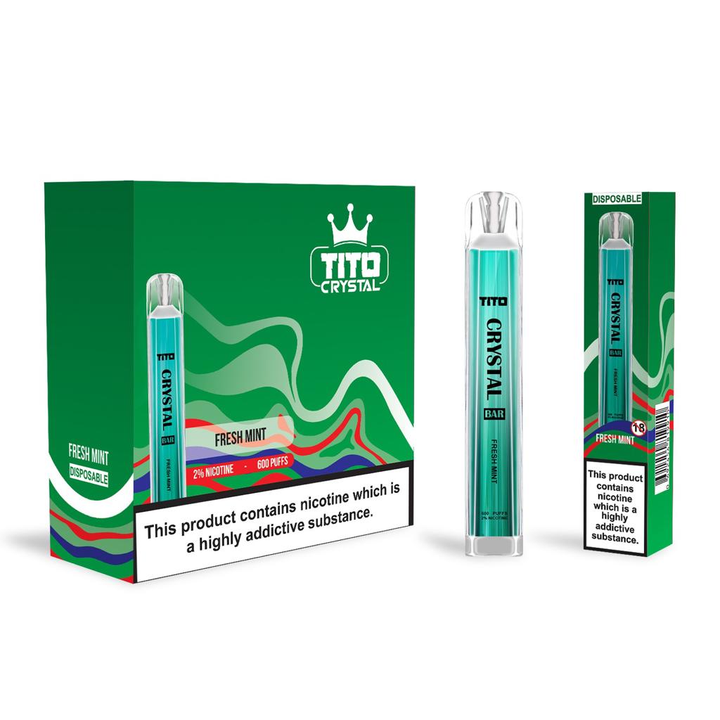 Tito Crystal Bar Vape Pen 600 Puffs (Pudełko 10 szt)