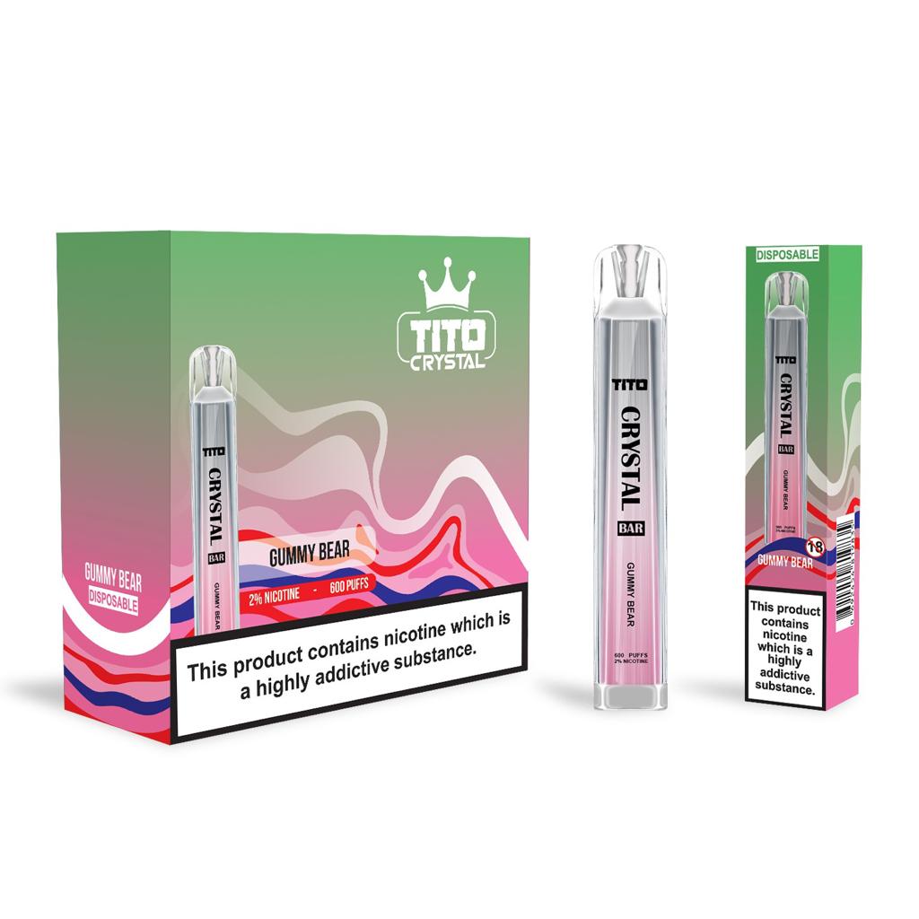 Tito Crystal Bar Vape Pen 600 Puffs (Pudełko 10 szt)