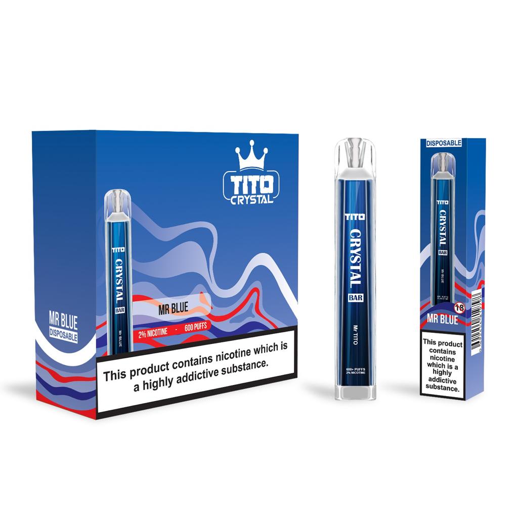 Tito Crystal Bar Vape Pen 600 Puffs (Pudełko 10 szt)