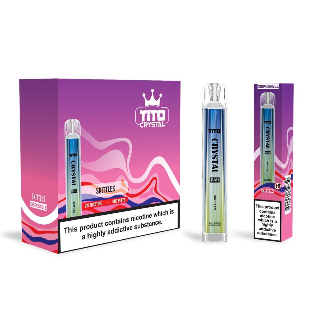 Tito Crystal Bar Vape Pen 600 Puffs (Pudełko 10 szt)