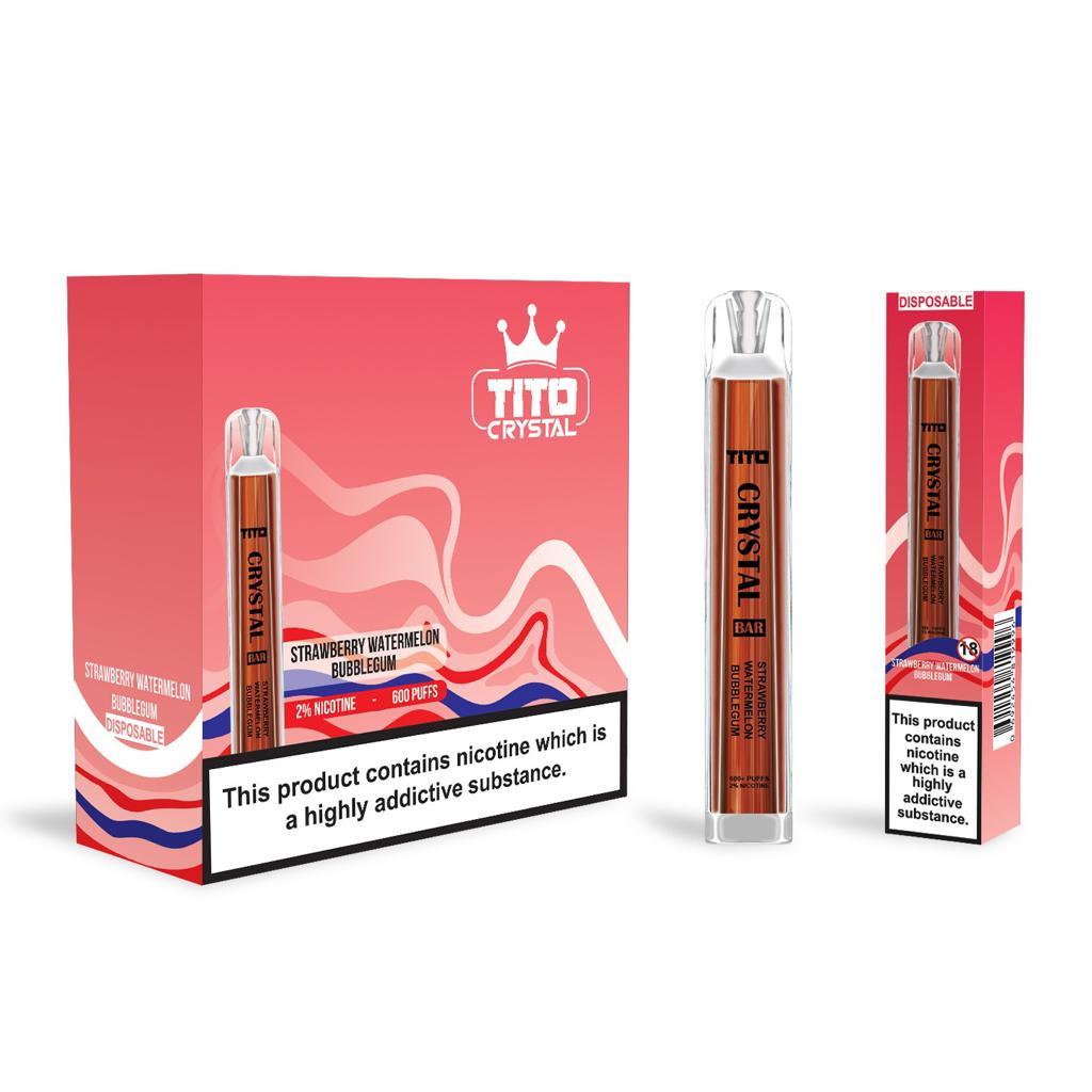 Tito Crystal Bar Vape Pen 600 Puffs (Pudełko 10 szt)