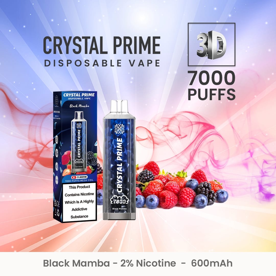 Crystal Prime 7000 Box of 10 Disposable Vape