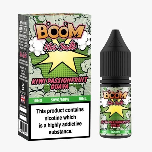 Boom Nic Salts 10ml E-liquids - Box of 10 - simbavapes