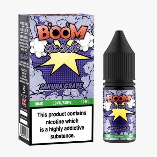 Boom Nic Salts 10ml E-liquids - Box of 10 - simbavapes