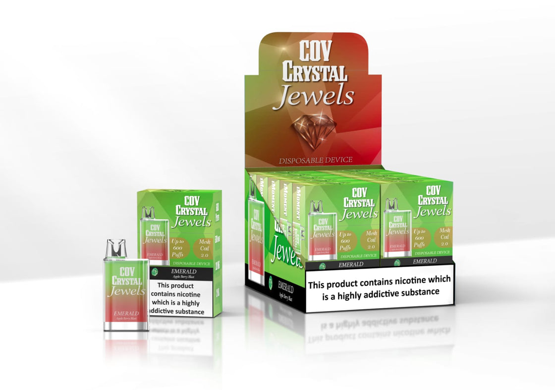 COV Crystal Jewels 600 Puff Disposable Vape Pod - 20mg - #Simbavapes#