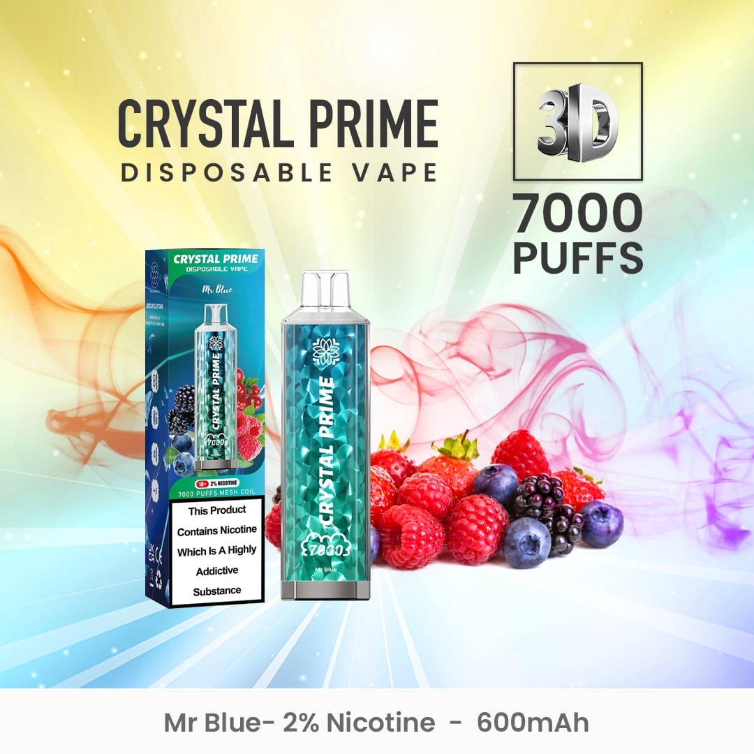 Crystal Prime 7000 Disposable Vape Puff Pod Device (pudełko 10 szt)