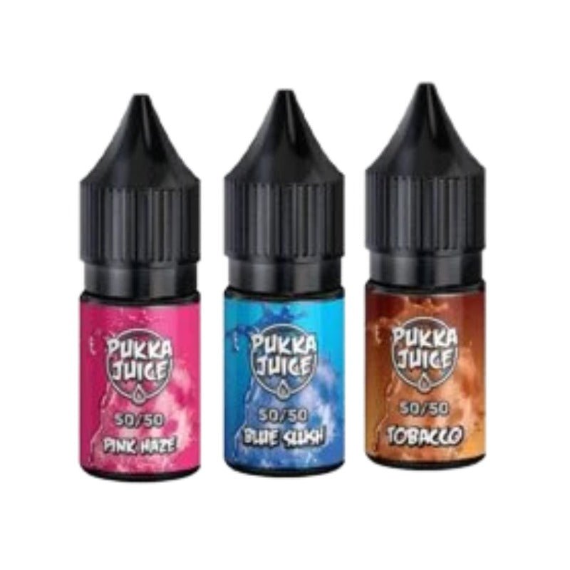 Pukka 50/50 10ml E-liquids  (Box of 10)