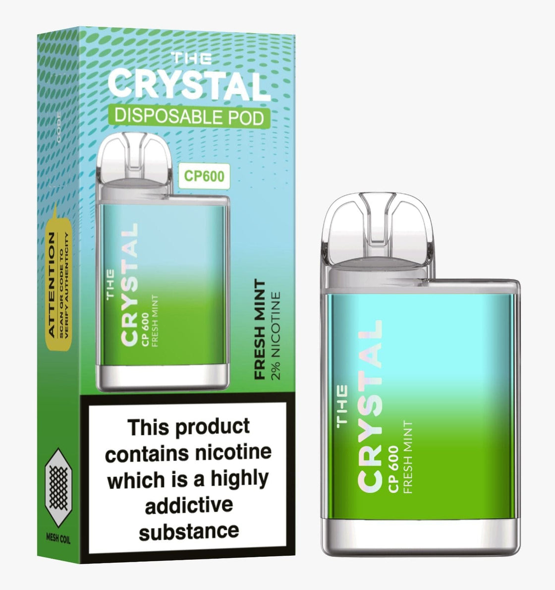 The Crystal CP600 Disposable Vape Puff Bar Box of 10 - #Simbavapes#